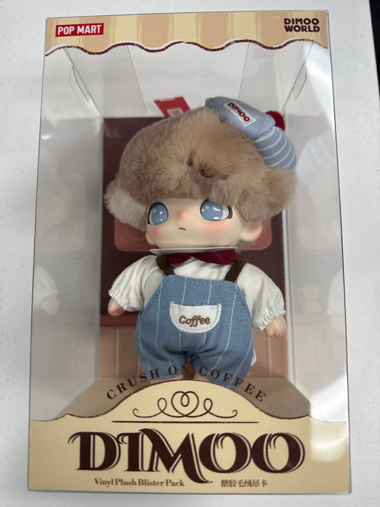 Authentic PopMart Dimoo Crush On Coffee Vinyl Plush Blister Pack!!!!!!