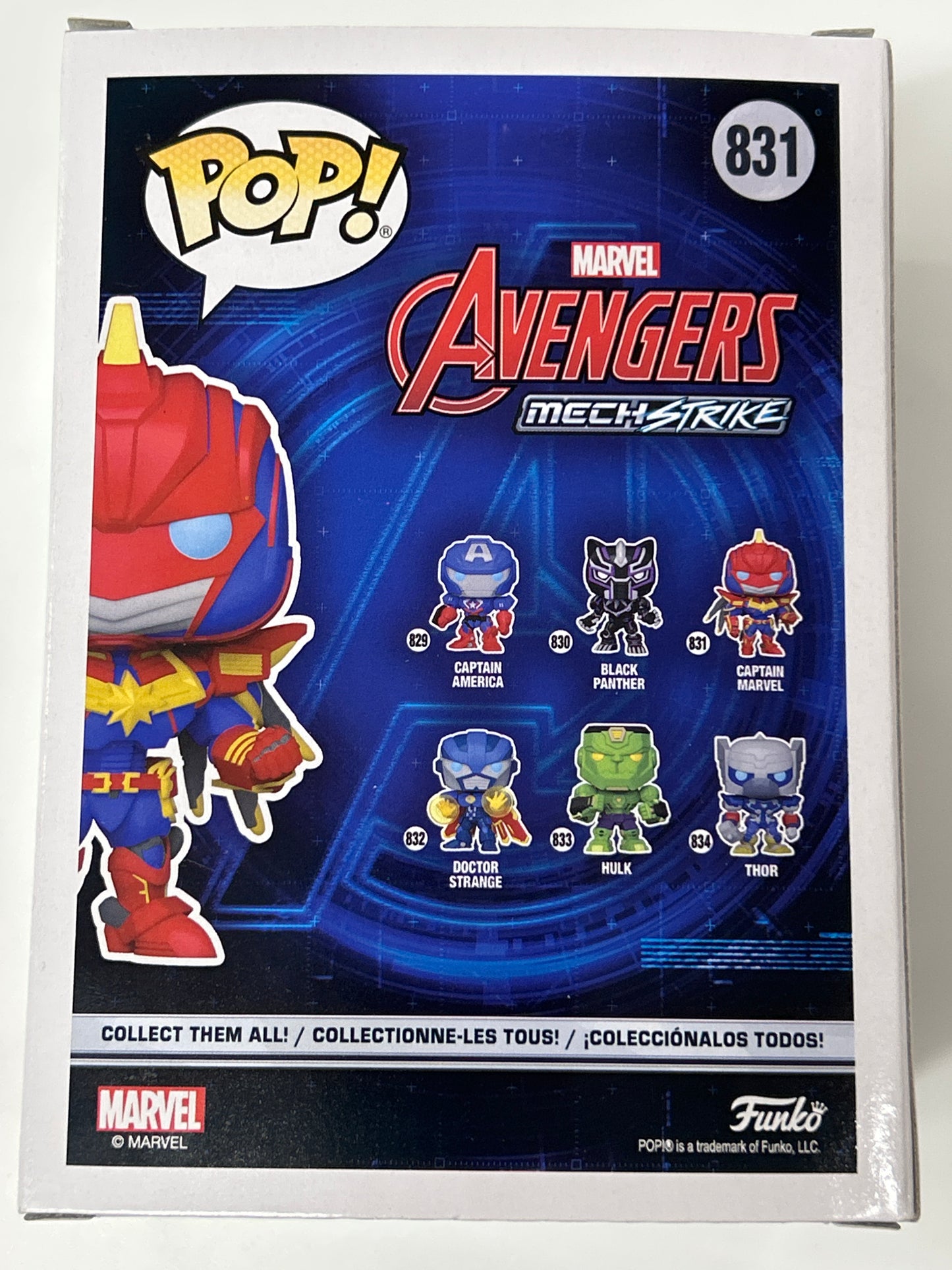 FUNKO POP AVENGERS MECHSTRIKE CAPTAIN MARVEL GREAT CONDITION