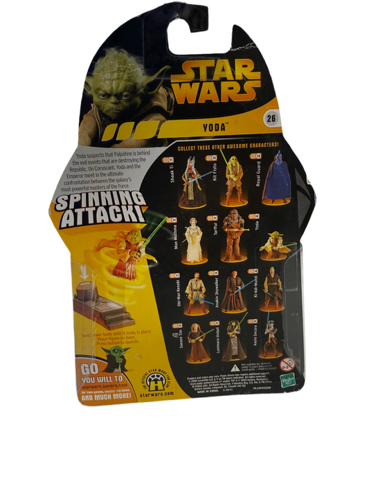 HASBRO STAR WARS REVENGE OF THE SITH YODA SPINNING ACTION 26