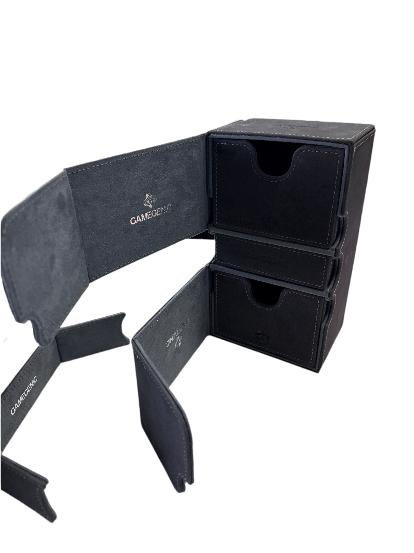 GAMEGEN!C Stronghold 200+ Card Convertible Deck Box: Black GameGenic NICE!