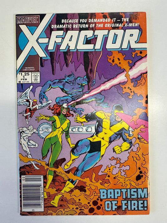 MARVEL COMICS X-FACTOR #1 NEWSTAND BAPTISIM OF FIRE! NM X-MEN