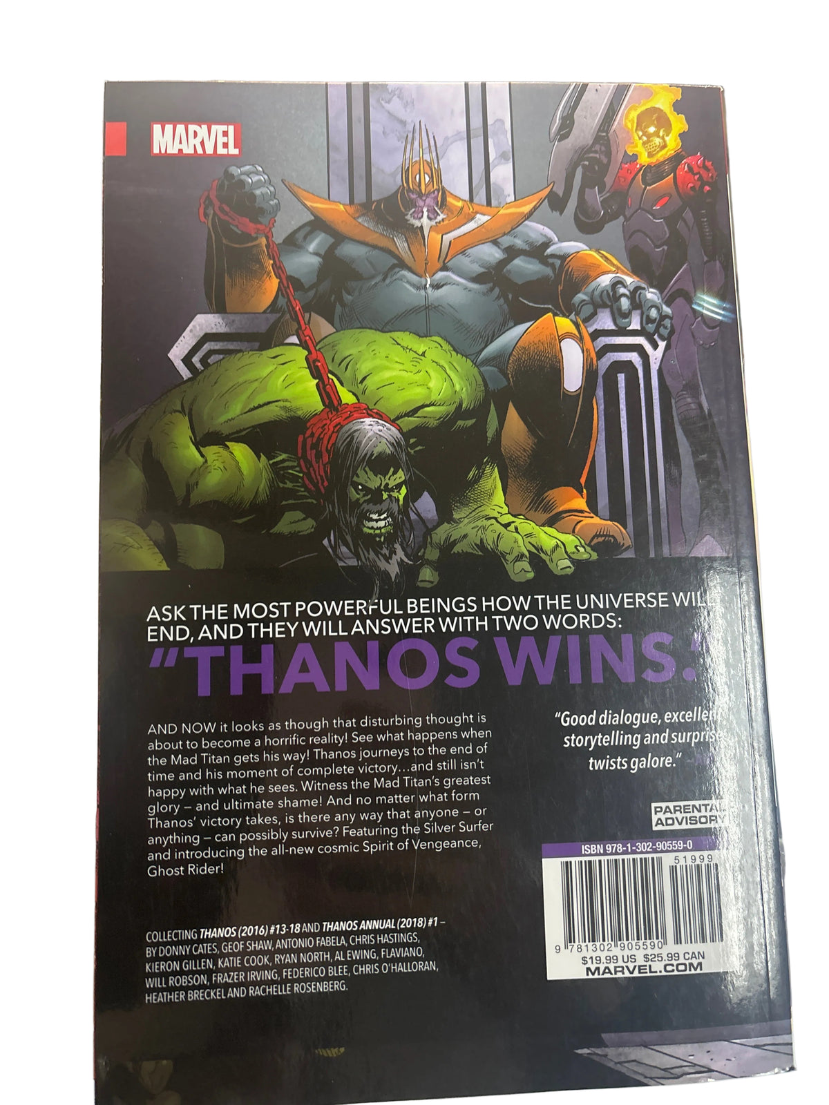 MARVEL THANOS DONNY CATES SOFTCOVER