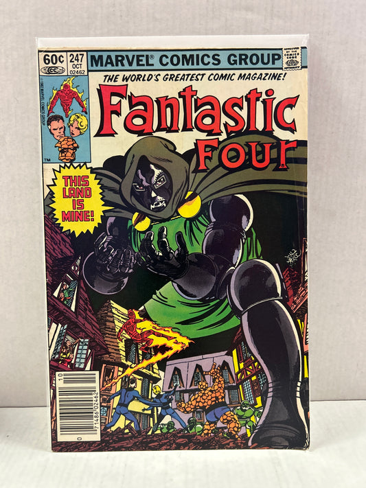 MARVEL COMICS FANTASTIC FOUR #247 NEWSSTAND LABEL