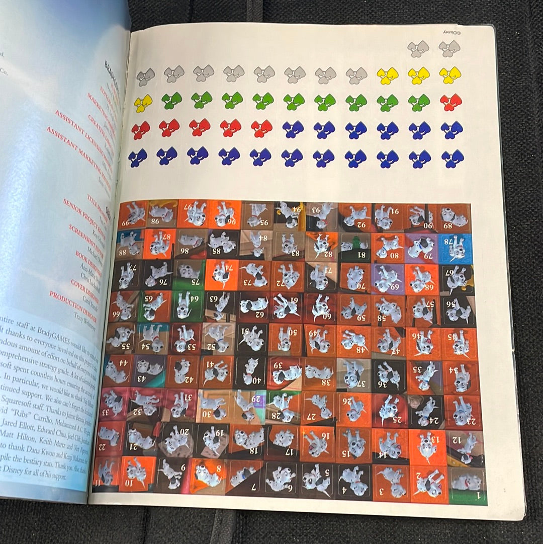 KINGDOM HEARTS OFFICIAL STRATEGY GUIDE BY BEADY GAMES SIGNATURE SERIES (COMPLETE CONDITION W/MAPS & STICKERS) GOOD CONDITION