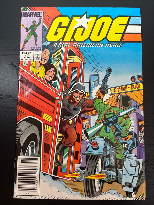 MARVEL G.I. JOE A REAL AMERICAN HERO #17 NEWSSTAND
