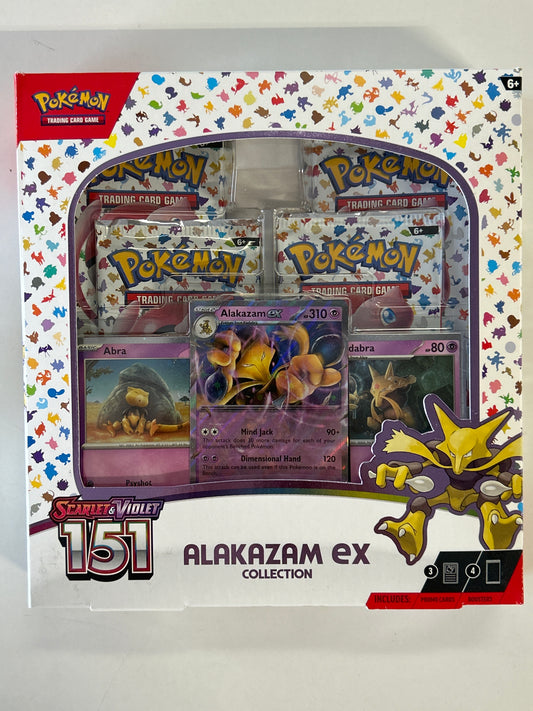 POKEMON 151 ALAKAZAM EX COLLECTION BOX