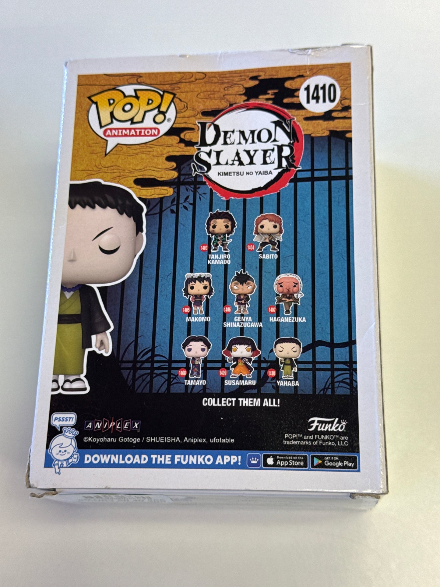 FUNKO POP ANIMATION DEMON SLAYER YAHABA 1410 GOOD CONDITION IN BOX