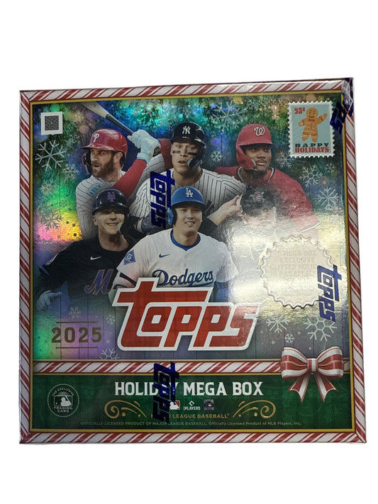 TOPPS 2025/26 BASEBALL 2025 HOLIDAY MEGA PACK 6 pack