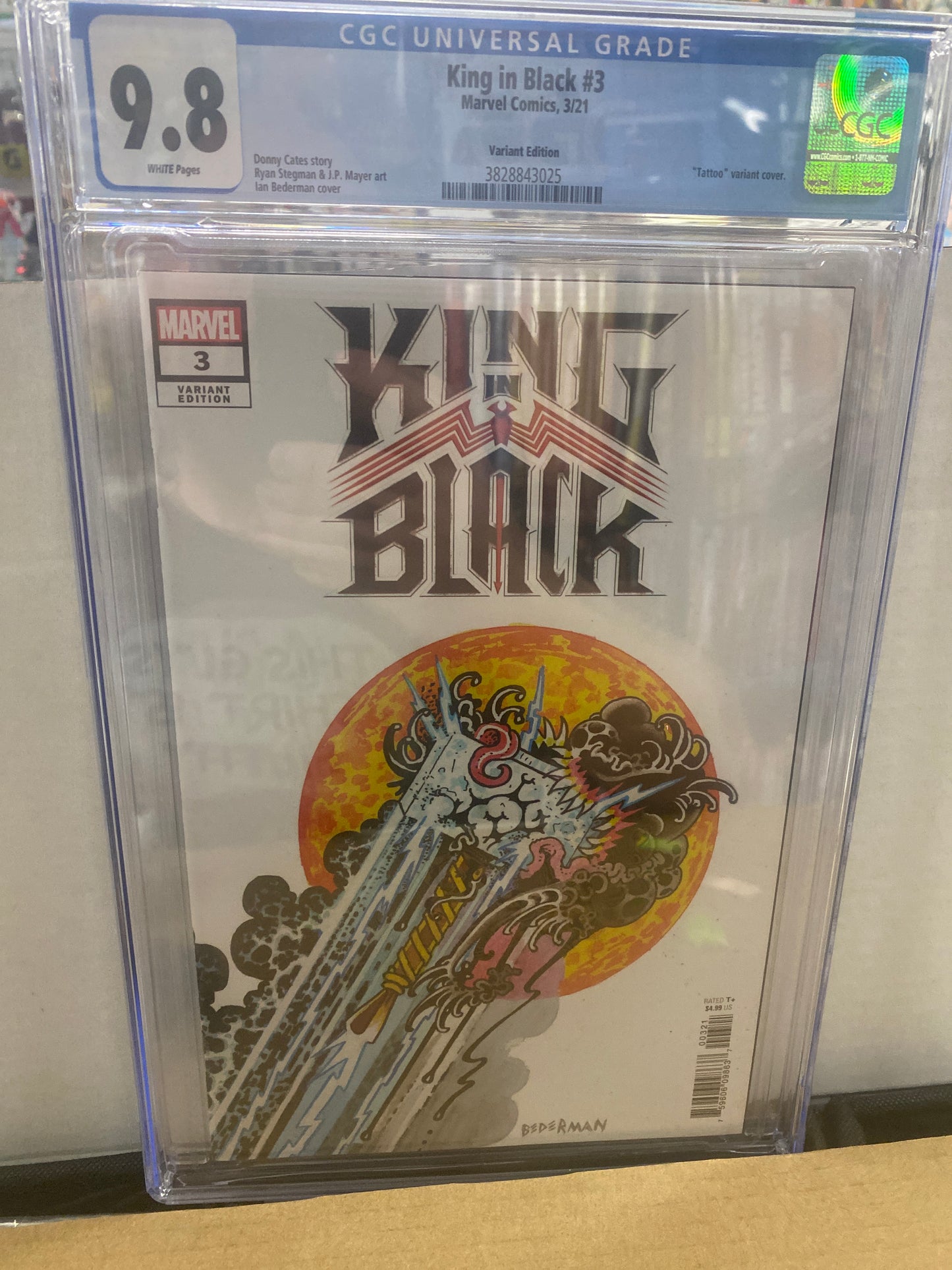MARVEL COMICS KING IN BLACK #3 (2021) VARIANT EDITION CGC 9.8 WP