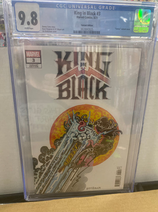 MARVEL COMICS KING IN BLACK #3 (2021) VARIANT EDITION CGC 9.8 WP
