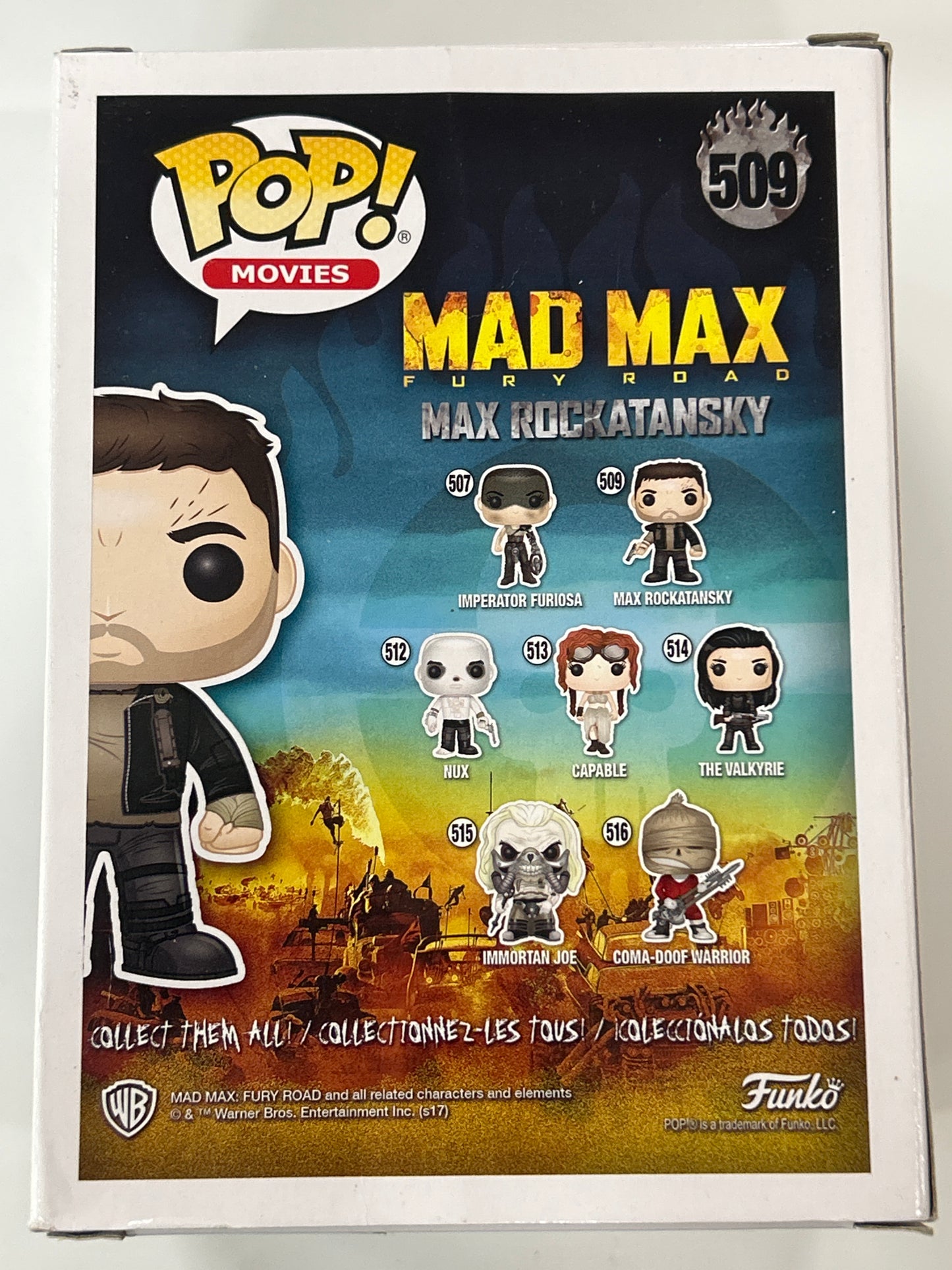 FUNKO POP MAD MAX MAX ROCKATANSKY GREAT CONDITION