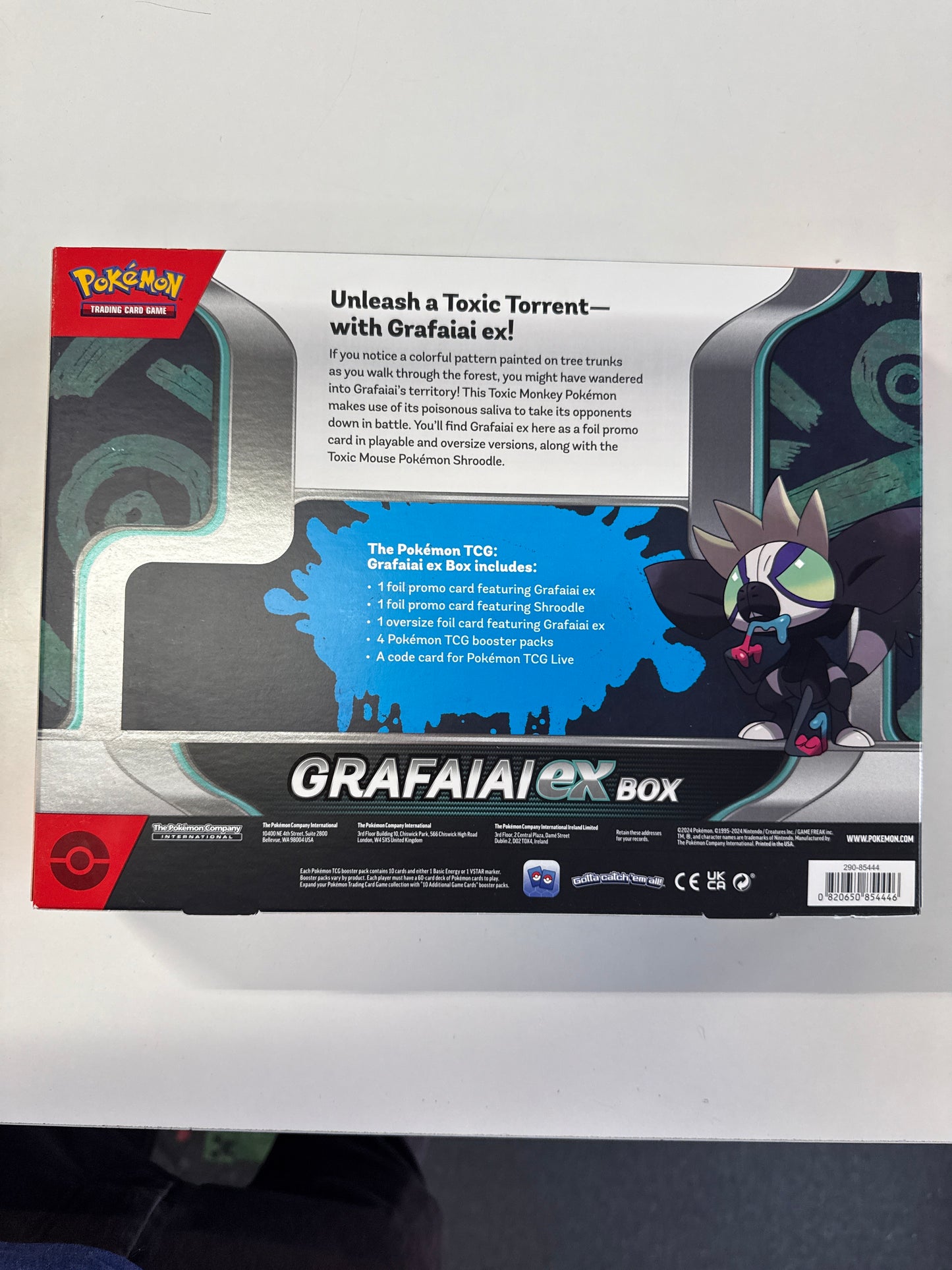POKEMON TCG GRAFAIAI EX BOX W JUMBO PROMO CARD