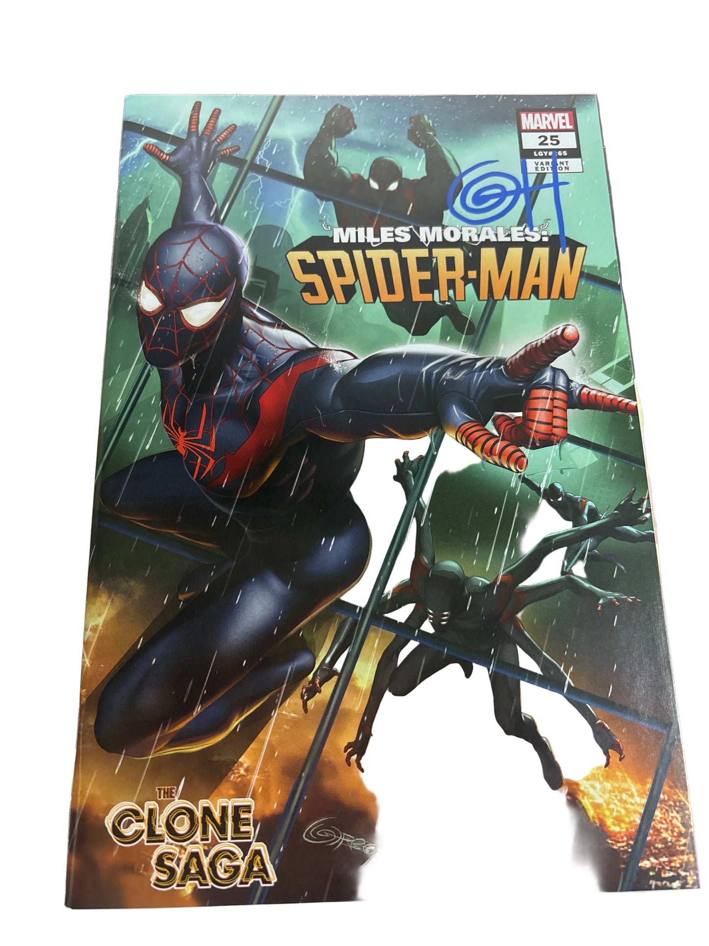 MARVEL MILES MORALES SPIDER-MAN #25 SIGNED BY GREG HORR LIMITED EDITION