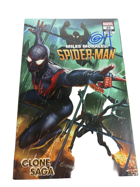 MARVEL MILES MORALES SPIDER-MAN #25 SIGNED BY GREG HORR LIMITED EDITION
