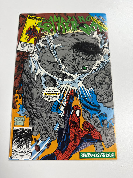 AMAZING SPIDER-MAN #328 GREY HULK LAST McFARLANE ON SPIDY INCREDIBLE NM/M