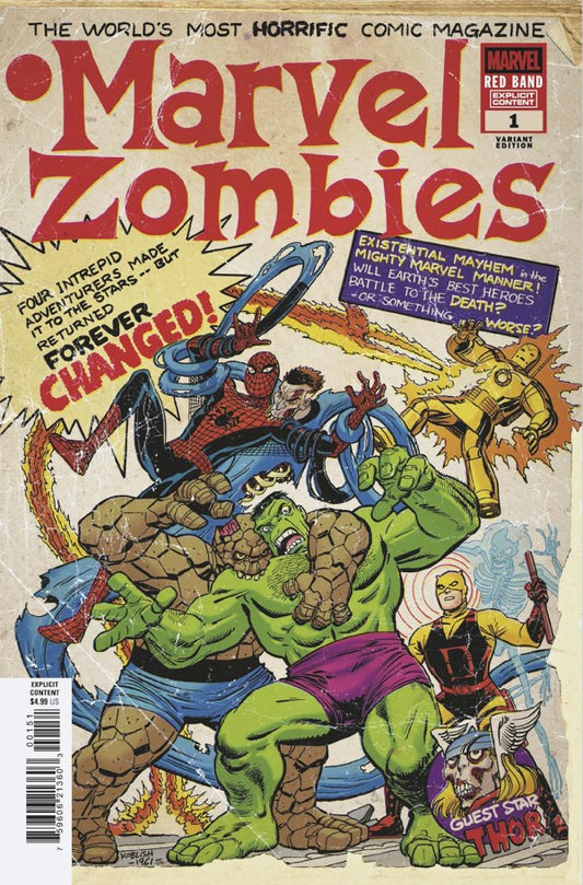 MARVEL COMICS MARVEL ZOMBIES #1 SCOTT CLOBBISH VARIANT 2025
