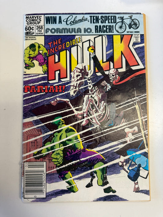 MARVEL COMICS INCREDIBLE HULK #268 silver   1981