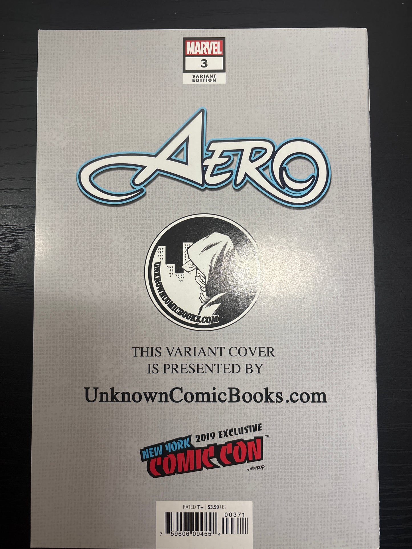 MARVEL AERO #3 2019 NEW YORK COMIC CON EXCLUSIVE