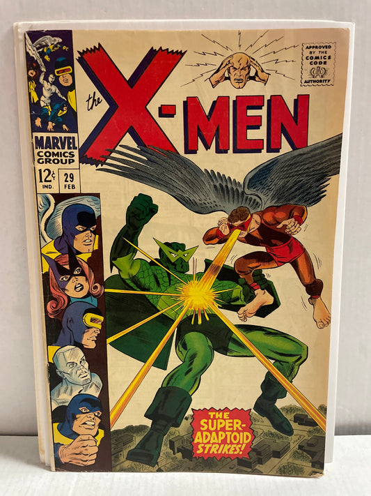 THE X-MEN #29 FINE++/VF- BEAUTY!! (1967, MARVEL SILVER AGE COMIC BOOK) CLASSIC MIMIC COVER!