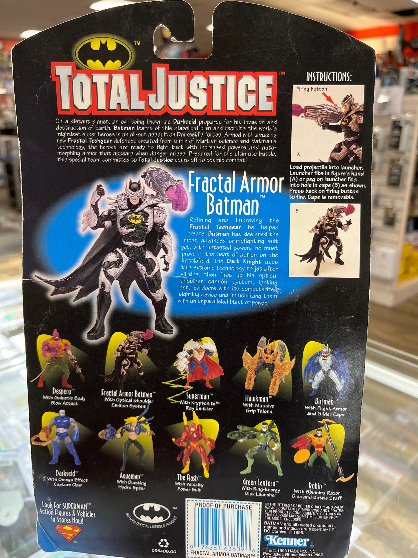 TOTAL JUSTICE FRACTAL ARMOR BATMAN ACTION FIGURE