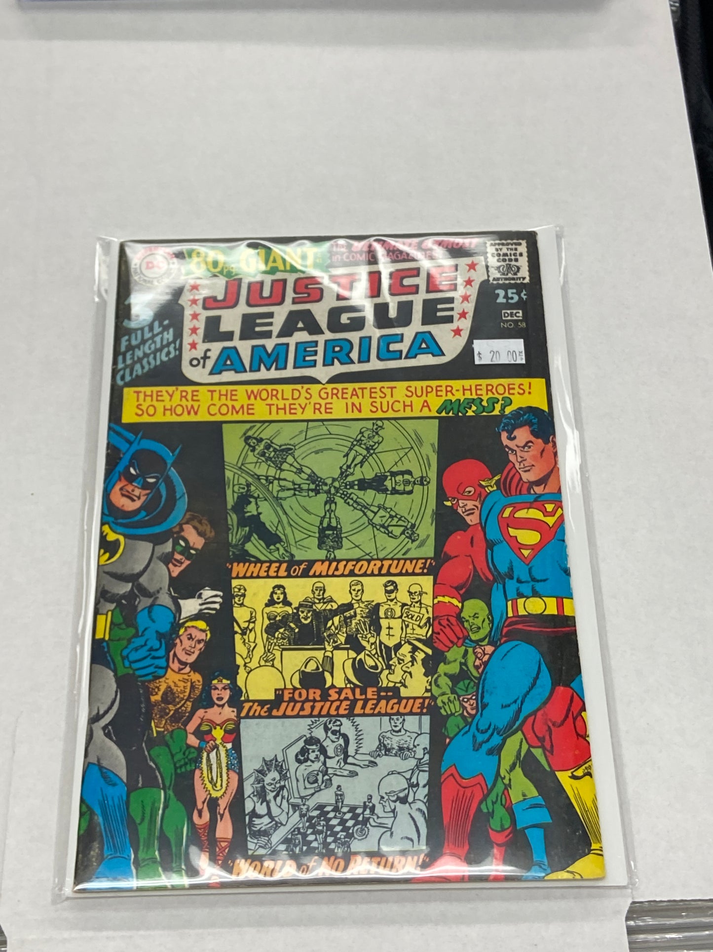 DC COMICS JUSTICE LEAGUE OF AMERICA 80 PG.  NO. 58