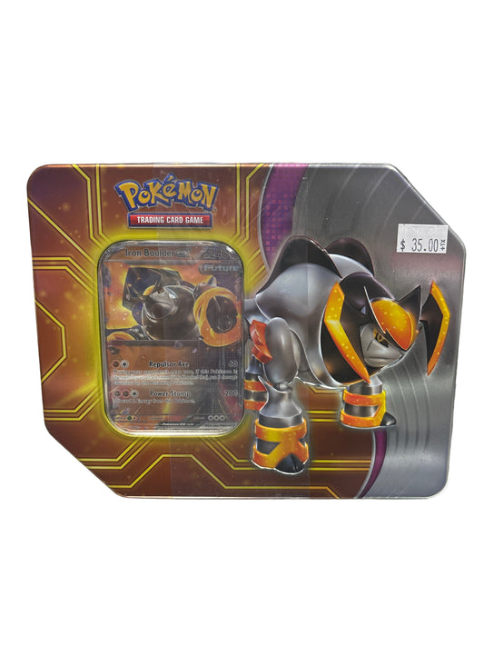 POKEMON PARADOX DESTINIES IRON BOULDER EX TIN SET