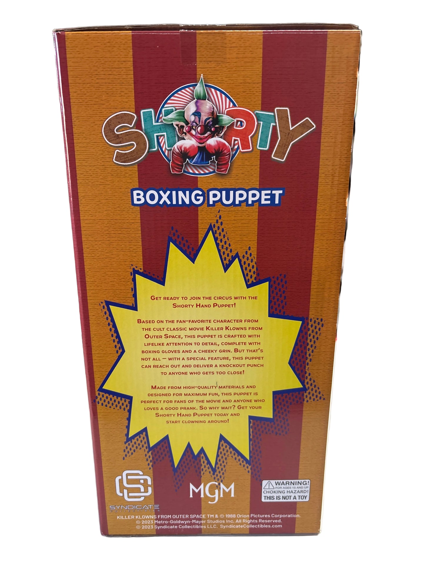 REACHERS KILLER KLOWNS FROM OUTER SPACE SHORTY BOXING PUPPET