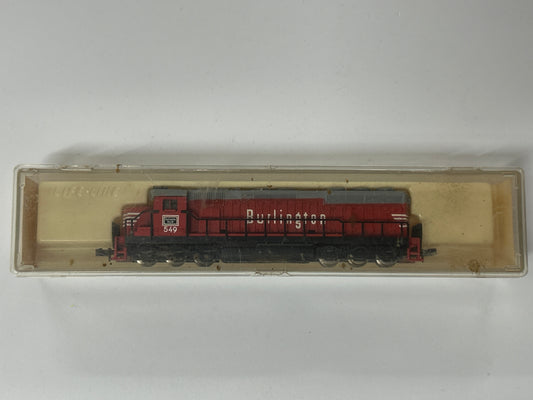 LIFE-LIKE MODEL TRAIN S779B SD-45 BURLINGTON GOOD CONDITION IN BOX