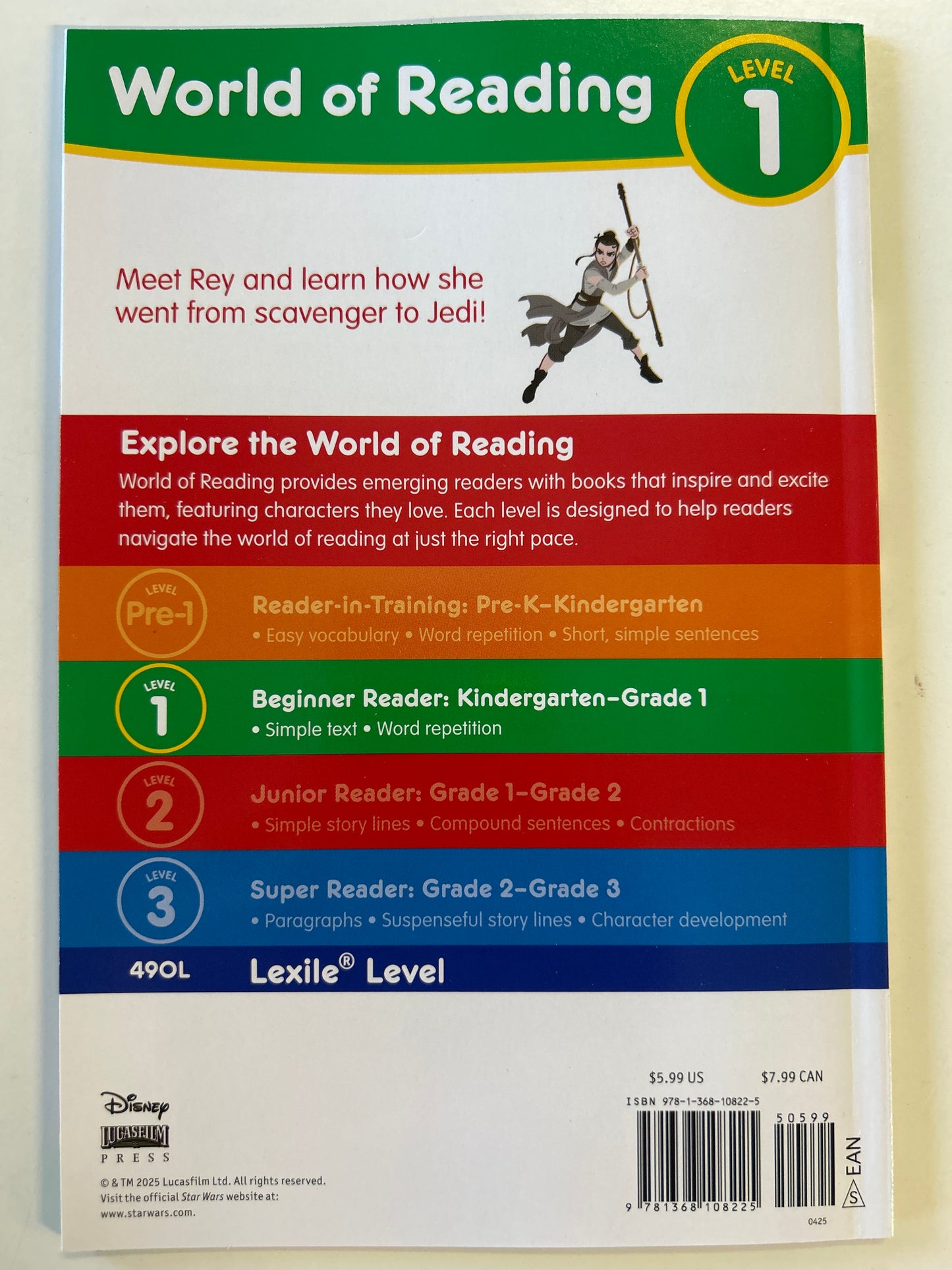 WORLD OF READING LEVEL 1 DISNEY STAR WARS THIS IS RAY TRADE PAPERBACK
