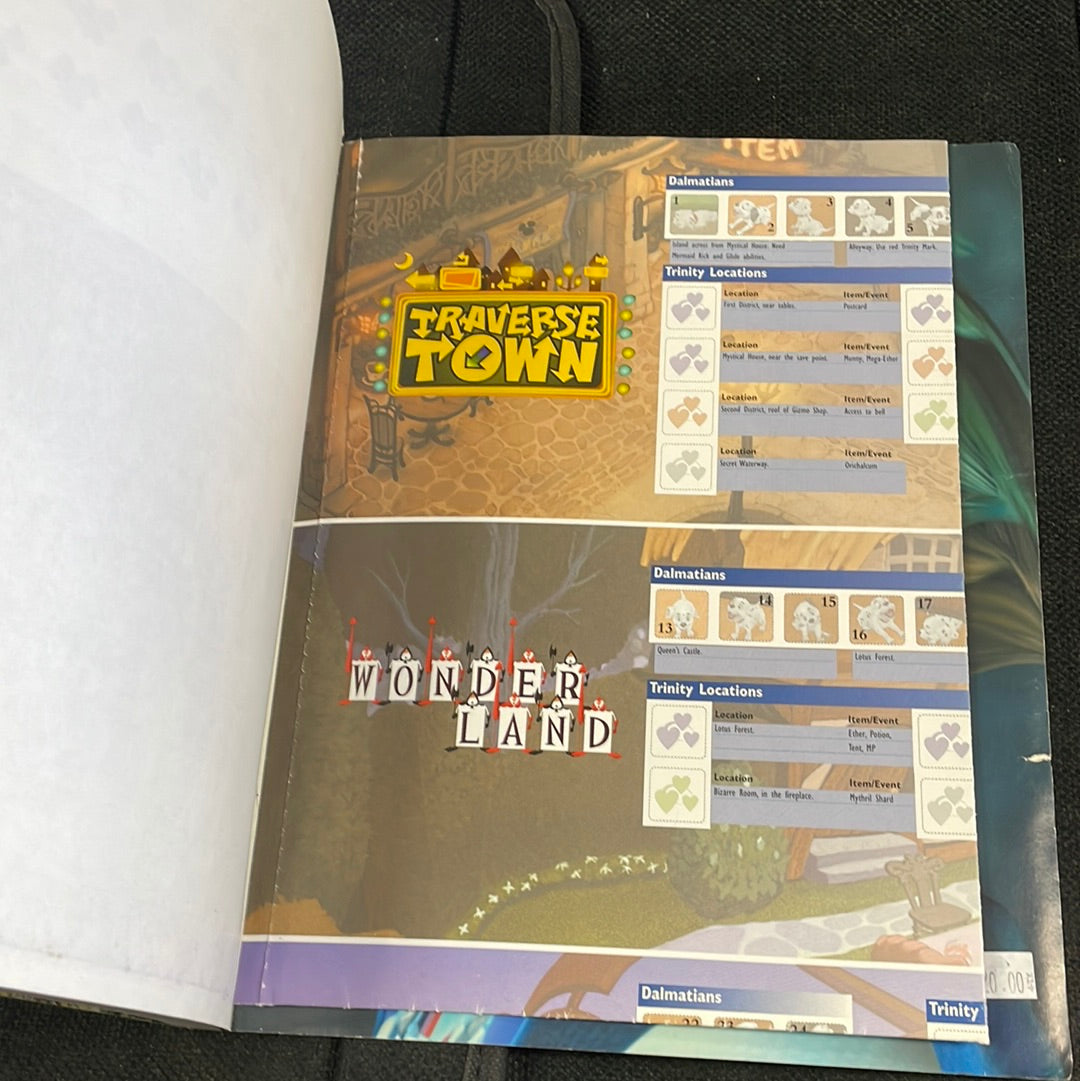 KINGDOM HEARTS OFFICIAL STRATEGY GUIDE BY BEADY GAMES SIGNATURE SERIES (COMPLETE CONDITION W/MAPS & STICKERS) GOOD CONDITION