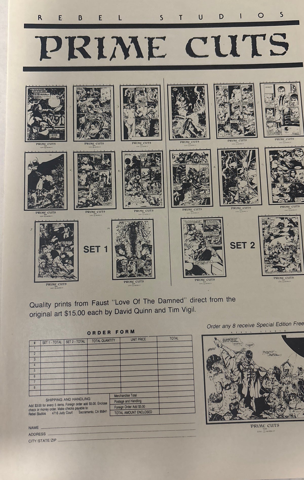 FAUST #8 LOVE OF THE DAMNED