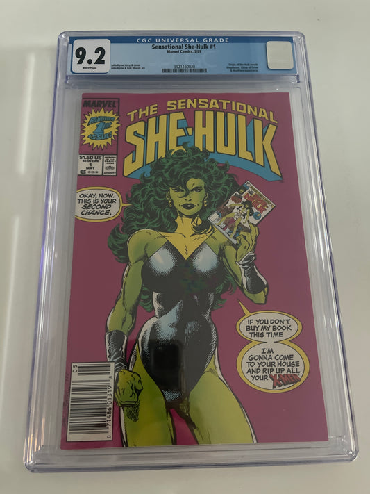 MARVEL COMICS SENSATIONAL SHE-HULK CGC 9.2