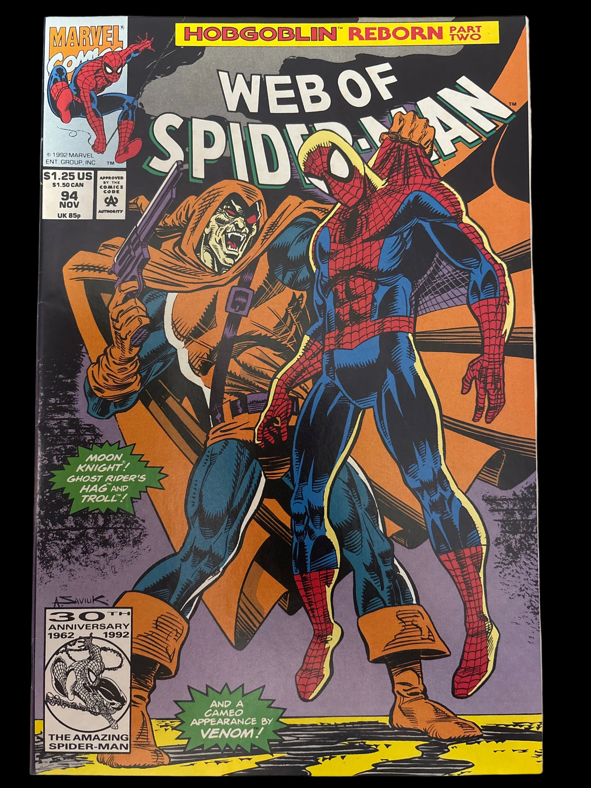 MARVEL COMICS HOBGOBLIN REBORM PART TWO WEB OF SPIDER-MAN #94