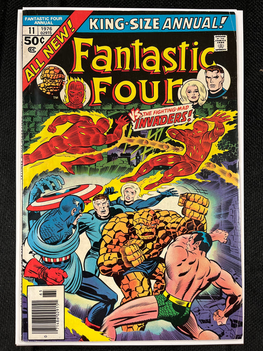 FANTASTIC FOUR KING-SIZE ANNUAL #11 FINE+ (1976, CLASSIC SUBBY COVER!)