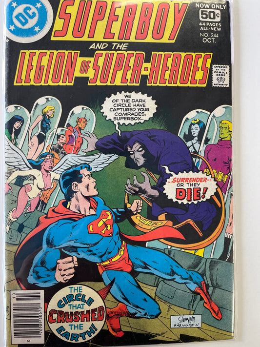 DC SUPERBOY AND THE LEGION OF SUPER-HEROS NO. 244 OCT.