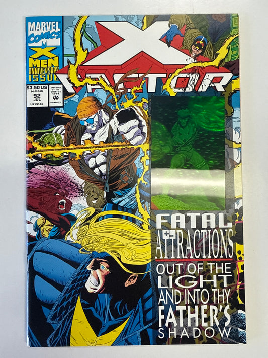 MARVEL COMICS X-FACTOR #92 FATAL ATTRACTIONS HOLO COVER NM X-MEN PERFECT CONDITION