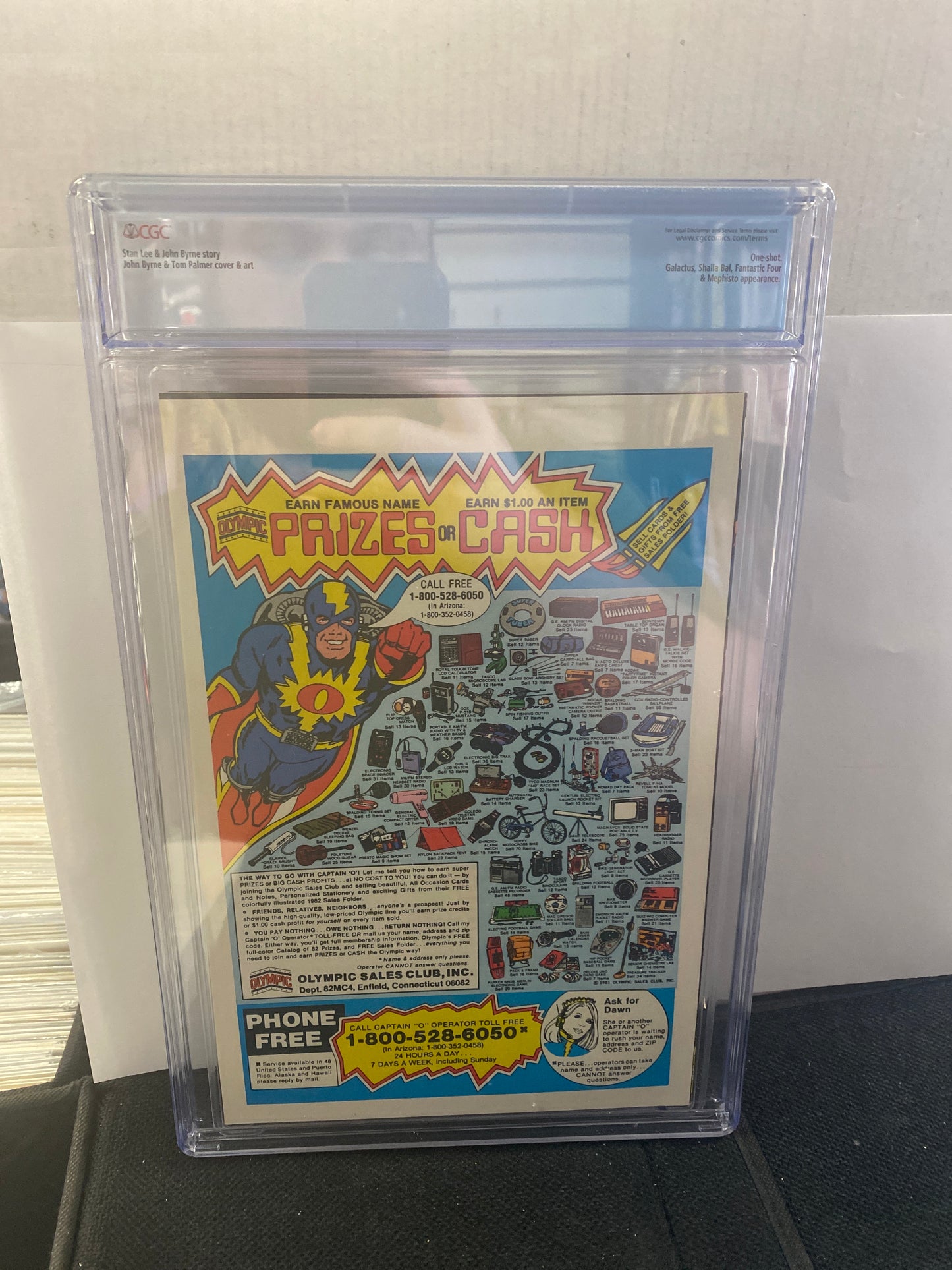 MARVEL COMICS SILVER SURFER VOLUME 2 #1 (1982) ONE-SHOT CGC 9.6 WP