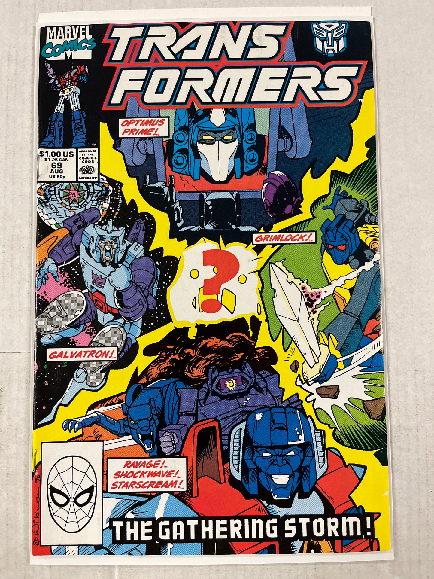 TRANSFORMERS #69 NM/MINT! KEY COMIC GEM! (1990, OPTIMUS PRIME COVER!)