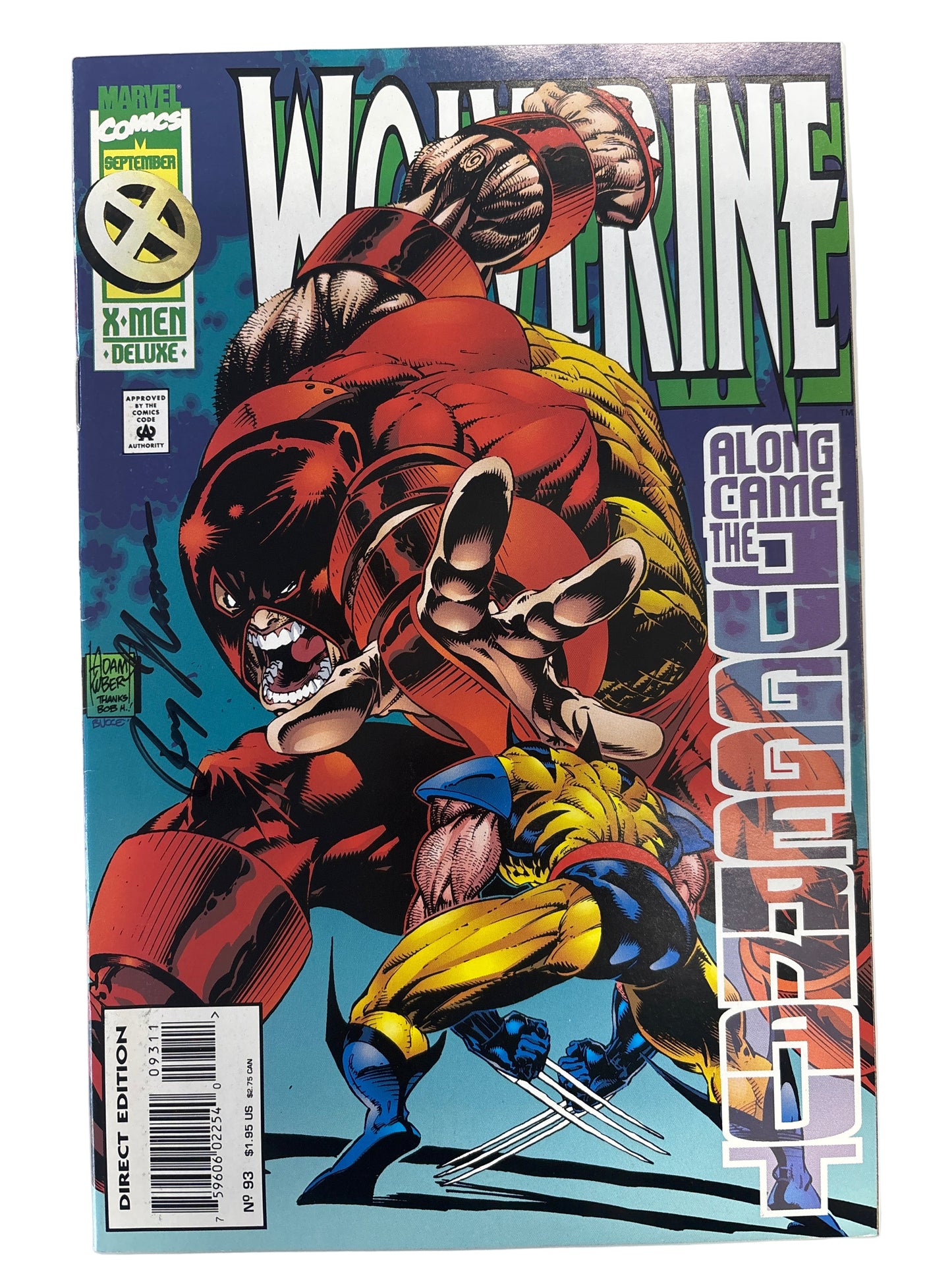 MARVEL COMICS WOLVERINE #93 SIGNED BY ROY THOMAS WITH CERTIFICATE OF AUTHENTICITY