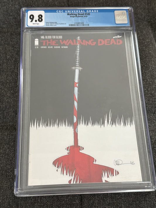 IMAGE COMICS WALKING DEAD #145 CGC 9.8