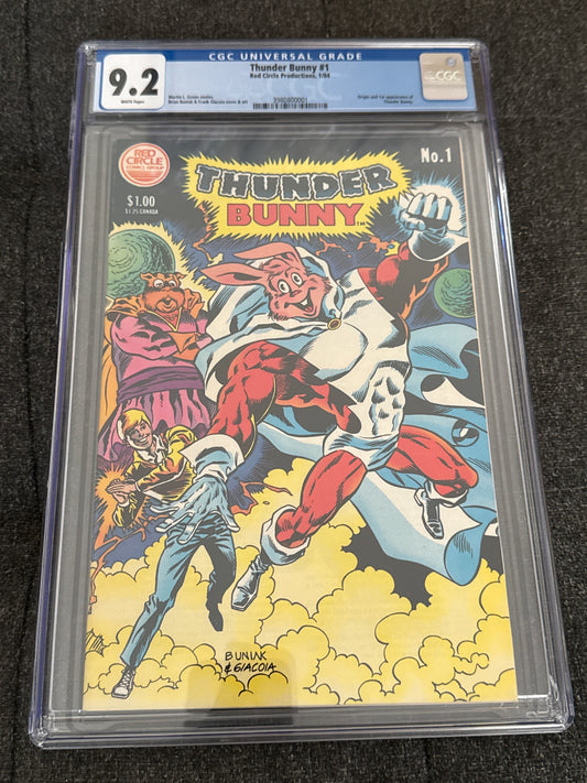 RED CIRCLE COMICS COMIC GROUP THUNDER BUNNY #1 CGC 9.2