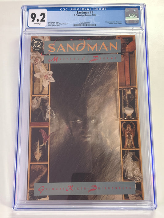 DC/VERTIGO COMICS SANDMAN #1 1ST APPEARANCE OF MORPHEUS CGC 9.2 WP