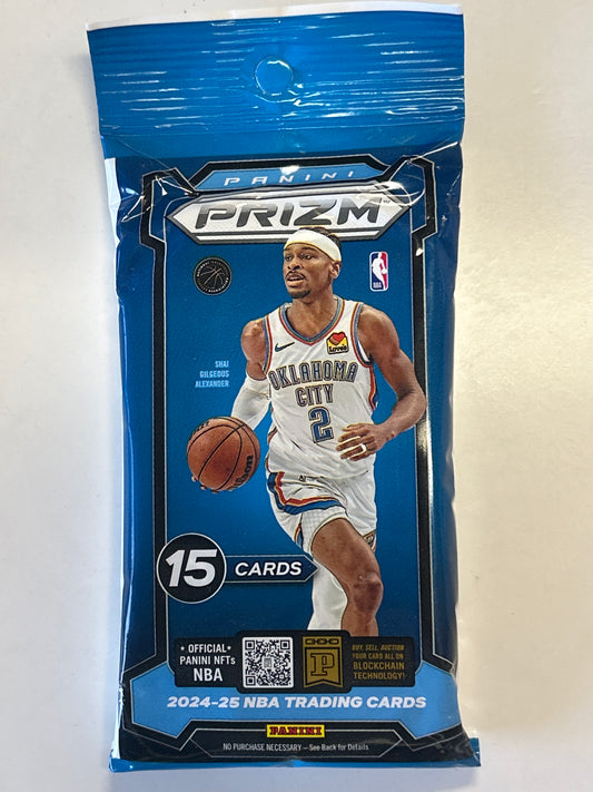 2024-25 NBA PANINI PRIZM 15 CARD TRADING CARD PACK