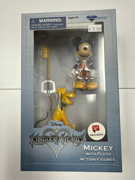 Disney Kingdom Hearts Mickey with Pluto Action figure Walgreens Exclusive