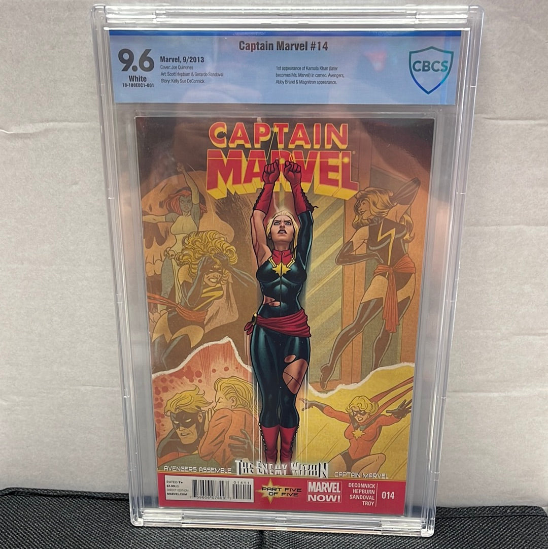 MARVEL COMICS CAPTAIN MARVEL #14 CBCS 9.6