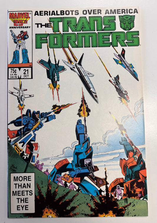 MARVEL AERIALBOTS OVER AMERICA THE TRANSFORMERS #21