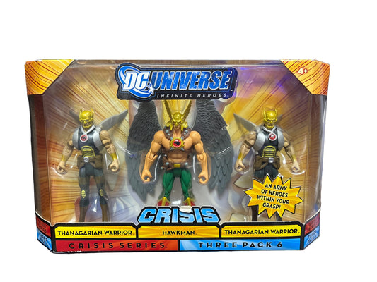 DC UNIVERSE INFINITE HEROES 3 PACK THANAGARIAN WARRIOR HAWKMAN CRISIS SERIES