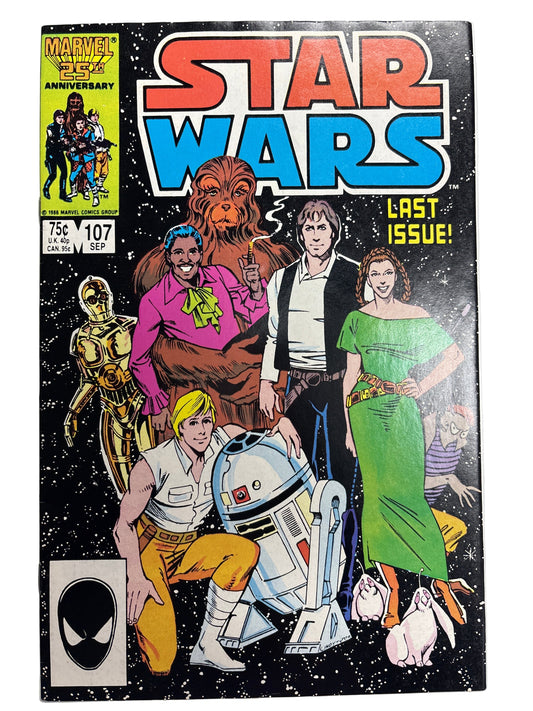 MARVEL 25TH ANNIVERSARY STAR WARS #107 LAST ISSUE