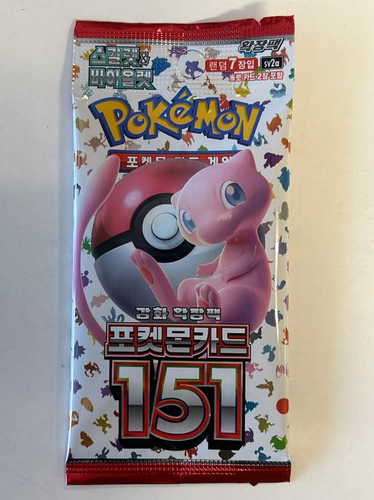 POKEMON TCG SCARLET AND VIOLET 151 KOREAN BOOSTER PACK
