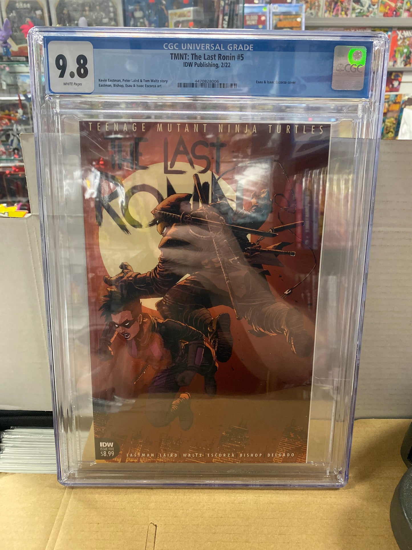 IDW PUBLISHING TEENAGE MUTANT NINJA TURTLES THE LAST RONIN #5 (2022) CGC 9.8 WP